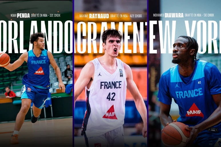 Second tour de la Draft NBA 2025 : Penda, Raynaud et Diawara rejoignent la NBA !